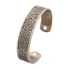 Copper Viking Cuff Bracelet Celtic Knot Magnetic Healthcare B0304GD0