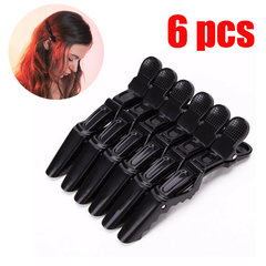 Crocodile Hair Clips Hairdressing Salon Styling Sectioning Clamp 6pcs I0518BK0