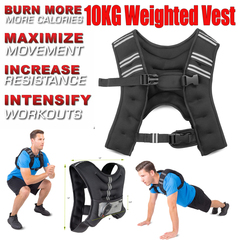 10kg Weighted Vest Training Sports Fitness Workout 2020001
