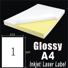 A4 Label Stickers White Self Adhesive Glossy 2022002