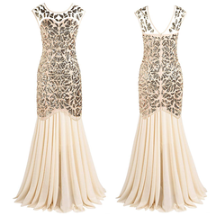 Maxi Dress Ball Dress Evening Dress Flapper Womens Clothing Size 12-14 J2113LC5