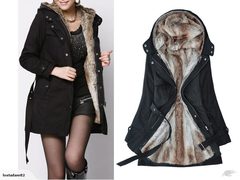 Thick Fluffy Hoodie Winter Coat Jacket S14 2876715
