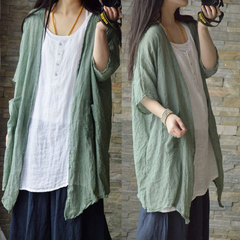 Linen Cardigan Kimono Womens Clothing 4601690