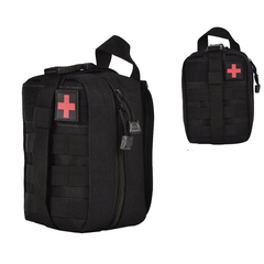 Tactical First Aid Bag Military Utility Pouch Emergency Rescue Package E0392BK0