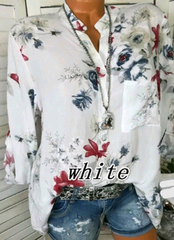 Floral Shirt Blouse L1016WT8