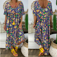 Maxi Dress Floral Summer Dresses Womens Clothing Plus Size 20-24 J2117PP8