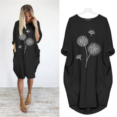 Cotton Shirt Dress Boho Summer Dresses Womens Clothing Size 20-22 J2295BK8