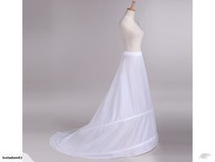 Bridal Petticoat 2 loops Train Crinoline Wedding Underskirt Petticoat 3018210
