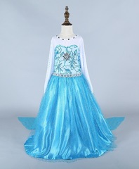 Frozen Princess Elsa Dress Costumes Girls Dress Up Costume 3-4 yrs A0743DB2