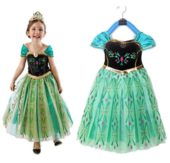 Frozen Princess Anna Dress Costumes Girls Dress Up Costume 4-5 yrs A0742GN3