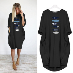 Cotton Shirt Dress Boho Summer Dresses Womens Clothing Size 18-20 J2307BK8