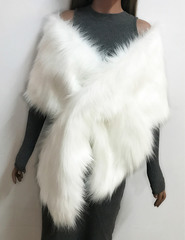 Fur Cape Jacket Shawl Wrap Shrug Womens Clothing I0458WT0