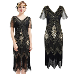 Flapper Dress Gatsby Ball Evening Dress Womens Clothing Size 20-22 J2151GD8