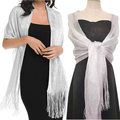 Metalic Shawl Scarf Wraps For Evening Dress I0756WT0