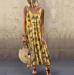 Maxi Dress Boho Summer Dresses Womens Clothing Size 16 J1959YL8