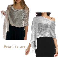 Metalic Shawl Scarf Wraps For Evening Dress I0756SV0