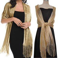 Metalic Shawl Scarf Wraps For Evening Dress I0756LC0