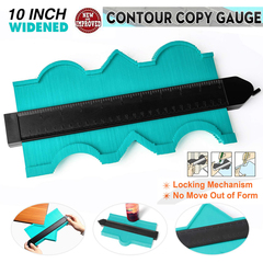 10" Contour Gauge Duplicator with Lock Carpentry Tool Precise Measure 3647902