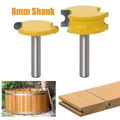 Shank Canoe Bead & Flute Router Bit Set 8mm Shank 3647607