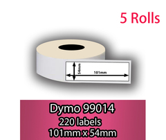 99014 Dymo Compatible Label 54x101mm *99014+5