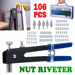 Nut Rivet Riveter Gun Riveting Kit 106PCS 3630603