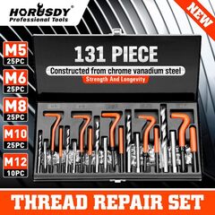 131pcs Thread Repair Helicoil Kit Drill Heli Coil Tap 2036506