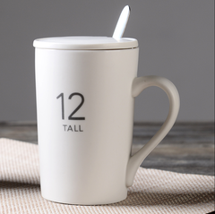 Coffee Mug Cup Lid Spoon Set *1294930