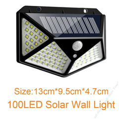2 x Solar Wall Lights 100 LED Sensor Wall Lamp *2004279+2