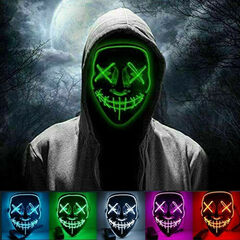 Party Costume Mask Glow LED Halloween Masks 3656102