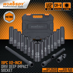 HORUSDY Deep Impact Socket Set Extension Bars Flexible Adapter 2037218