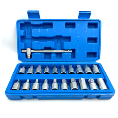 21pcs Oil Sump Drain Plug Socket Spanner Service Wrench Set 2029505