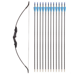 40lbs Archery Recurve Bow Longbow +Arrows 12pcs 2019705